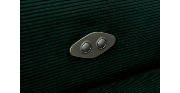 ECKSOFA Waldgrün Feincord - Waldgrün/Schwarz, Design, Textil/Metall (205/280cm) - Xora