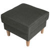 HOCKER in Textil Anthrazit  - Anthrazit/Buchefarben, Modern, Textil (53/45/53cm) - Max Winzer