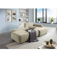 ECKSOFA Mintgrün Flachgewebe Zierkissen, Rückenkissen, Bettkasten, Schlaffunktion, Rücken echt, Liegefläche im Originalstoff  - Schwarz/Mintgrün, KONVENTIONELL, Kunststoff/Textil (260/145cm) - Carryhome