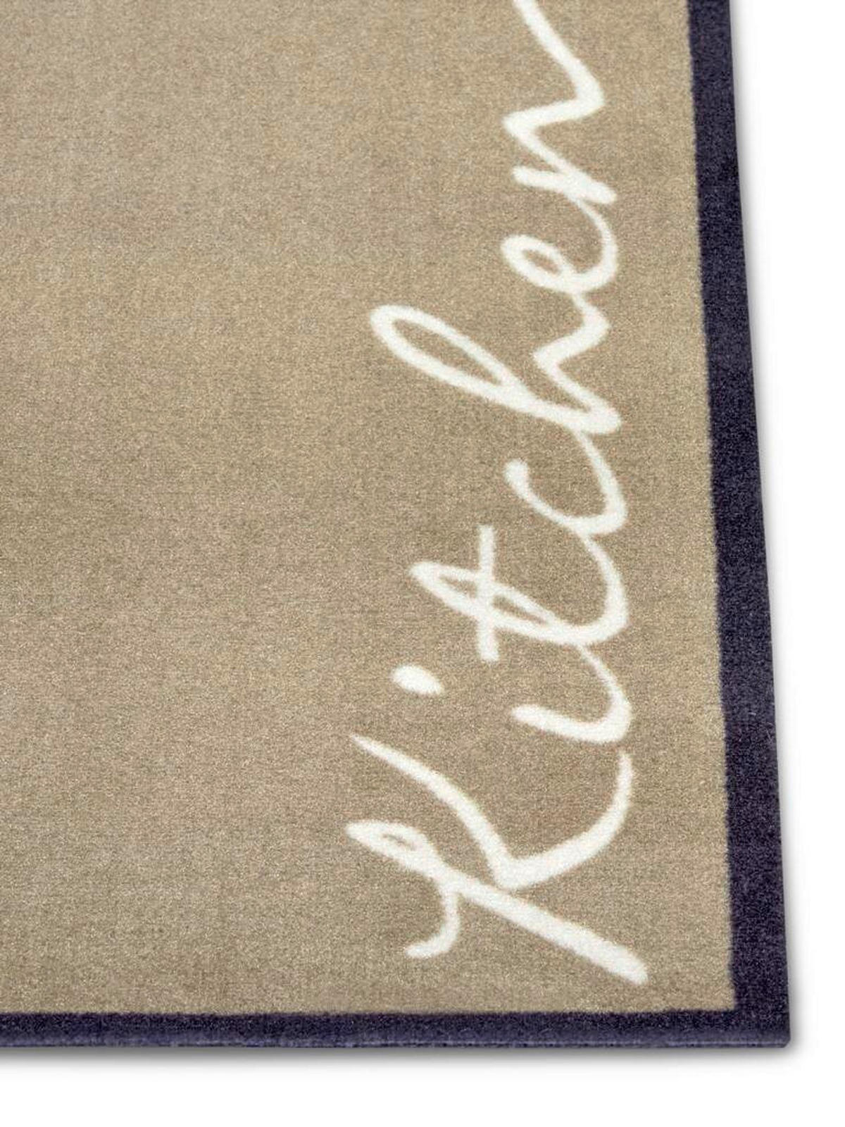 Ästhetisch: Küchenläufer (rech 50/150 cm Cook & Clean Weiß, Hellbraun  - Hellbraun/Weiß, Design, Kunststoff/Textil (50/150cm)