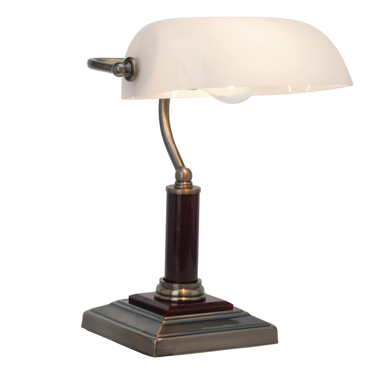 SCHREIBTISCHLEUCHTE 26/24/33,5 cm   - Messingfarben, Basics, Holz/Metall (26/24/33,5cm) - Brilliant