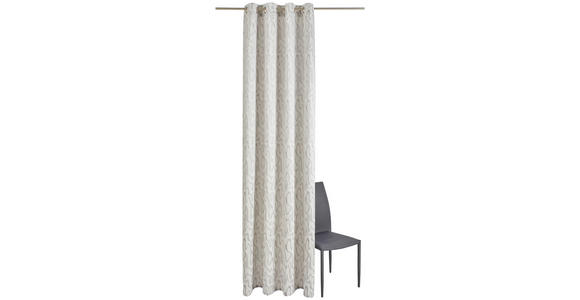 ÖSENSCHAL ONDA Verdunkelung 140/245 cm - Silberfarben, LIFESTYLE, Textil (140/245cm) - Dieter Knoll