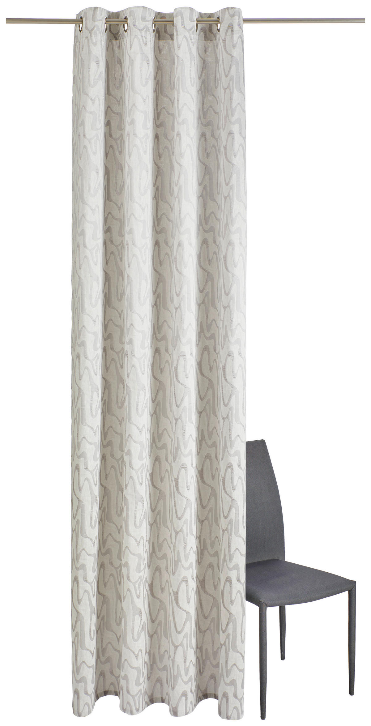 ÖSENSCHAL ONDA Verdunkelung 140/245 cm   - Silberfarben, LIFESTYLE, Textil (140/245cm) - Dieter Knoll