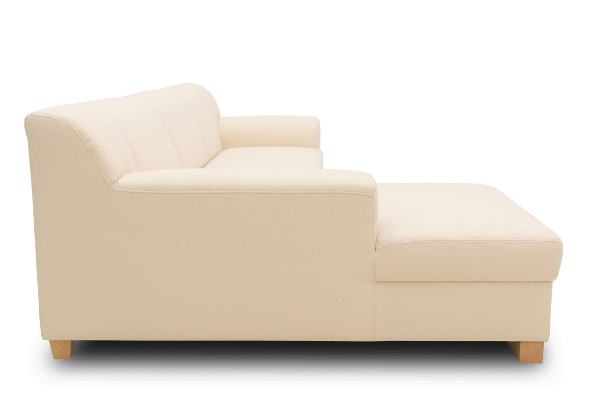 ECKSOFA TINOS Beige Webstoff  - Beige, Basics, Textil (273/157cm) - MID.YOU