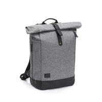 WICKELRUCKSACK  - Schwarz/Grau, Basics, Leder/Textil (53/39/16cm) - Fillikid