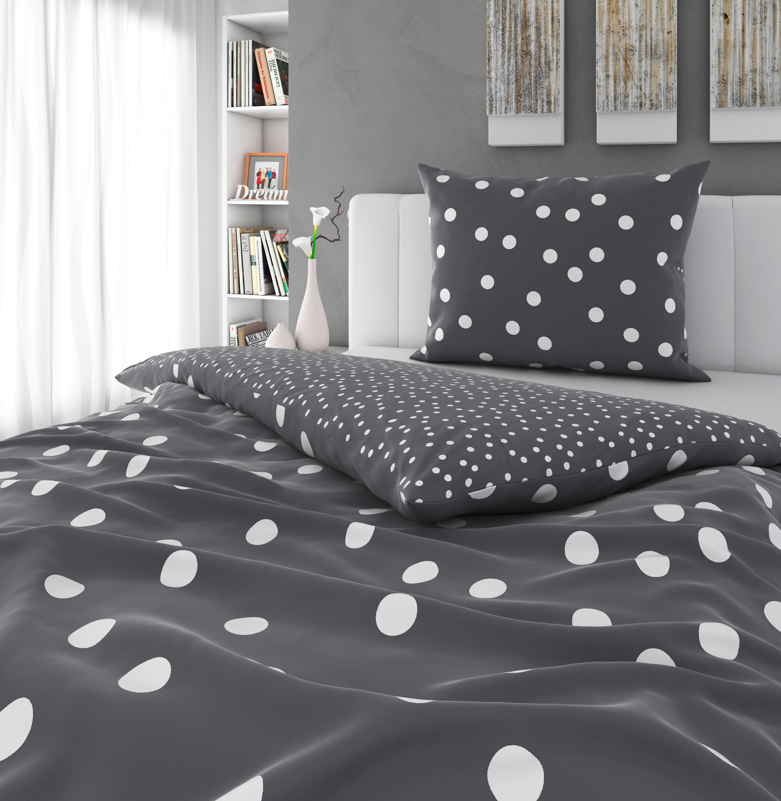POSTELJINA SA DVA LICA 140/200 cm siva  - siva, Osnovno, tekstil (140/200cm) - Esposa