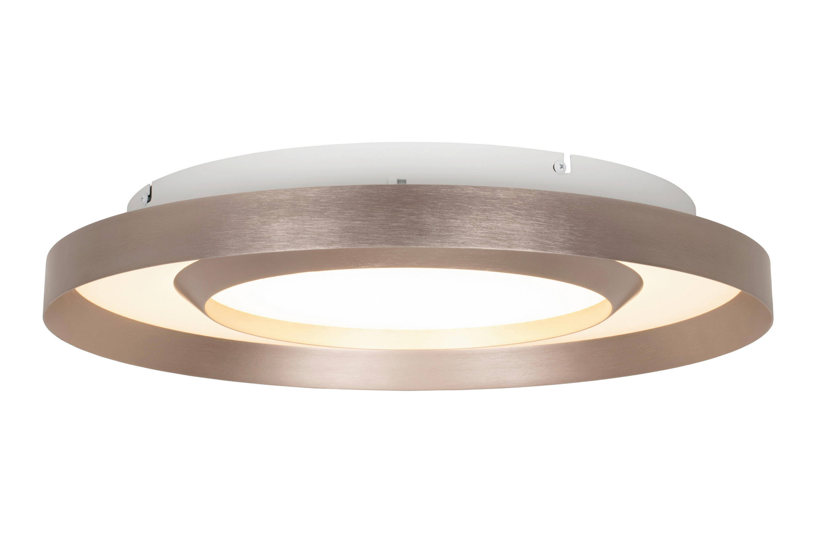 LED-DECKENLEUCHTE 50/8 cm   - Champagner/Goldfarben, Design, Kunststoff/Metall (50/8cm) - Novel