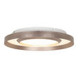 LED-DECKENLEUCHTE 50/8 cm   - Champagner/Goldfarben, Design, Kunststoff/Metall (50/8cm) - Novel