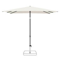 SONNENSCHIRM 210x150 cm  - Anthrazit/Weiß, KONVENTIONELL, Textil/Metall (210/150cm) - Glatz