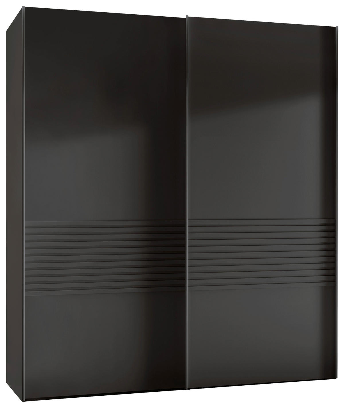 SCHWEBETÜRENSCHRANK in Graphitfarben  - Graphitfarben, Design, Holzwerkstoff/Metall (200/236/67cm) - Novel