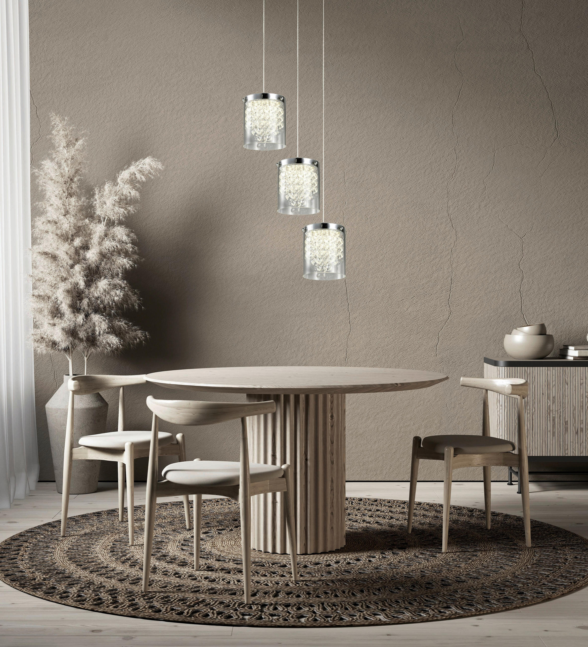 HÄNGELEUCHTE    - Transparent, Konventionell, Glas (150/41/41cm)