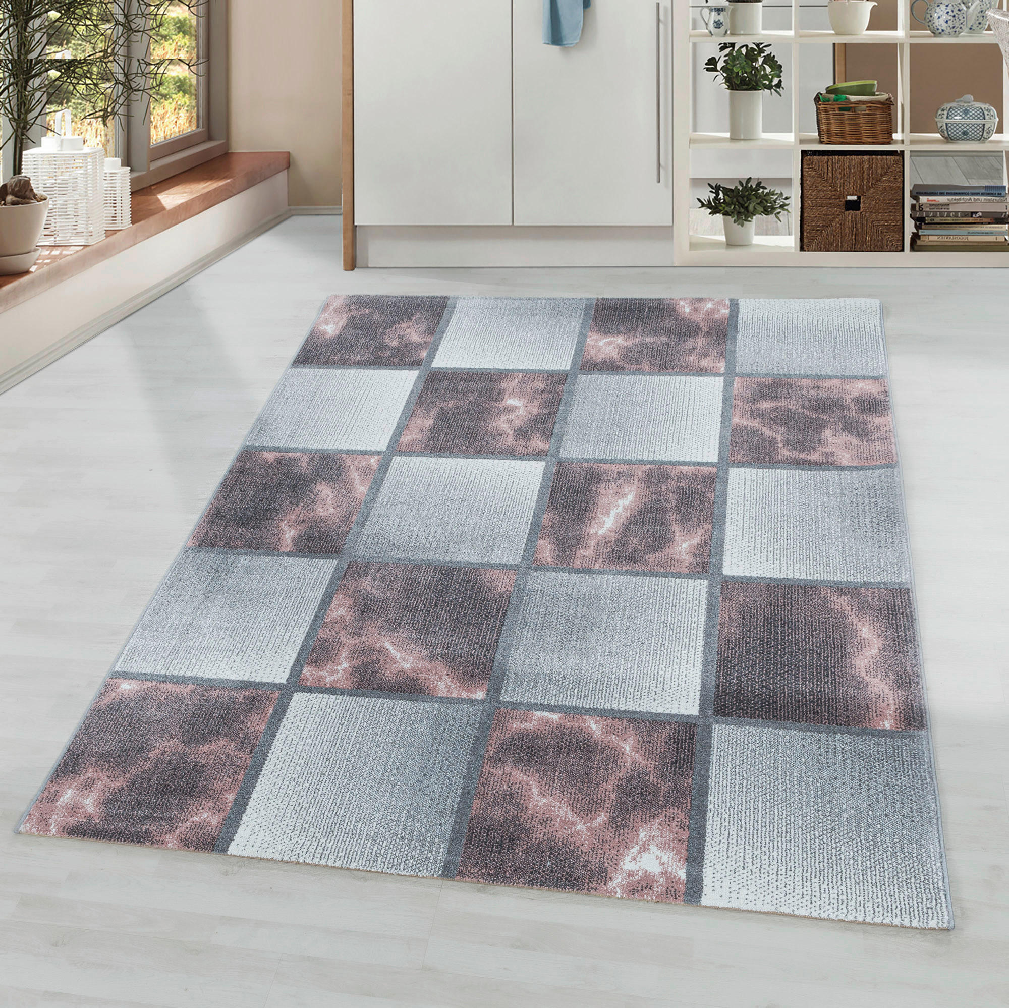 WEBTEPPICH 140/200 cm Ottawa 4201 rosa Rosa  - Rosa, Design, Textil (140/200cm) - Novel