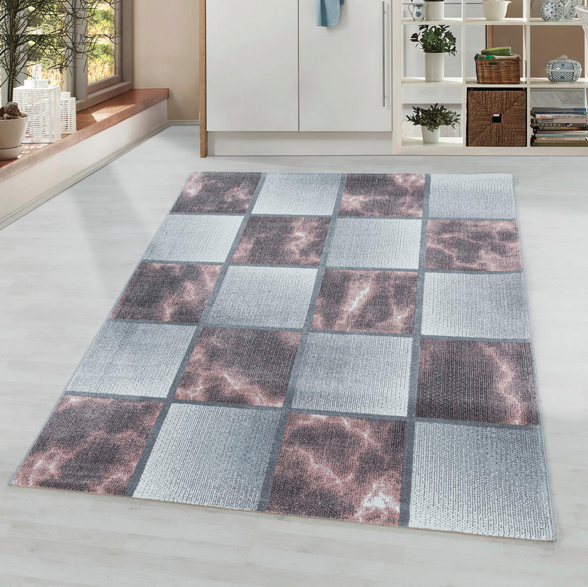 LÖPARE 80/250 cm Ottawa 4201 rosa  - rosa, Design, textil (80/250cm)