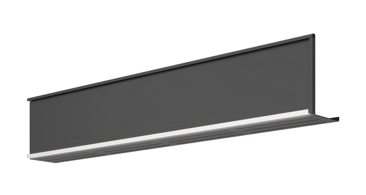 REGAL 225/12/20 cm črna  - črna, Basics, kovina (225/12/20cm) - Visiona
