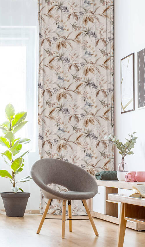 VORHANGSTOFF per lfm blickdicht  - Mauve, KONVENTIONELL, Textil (140cm) - Esposa