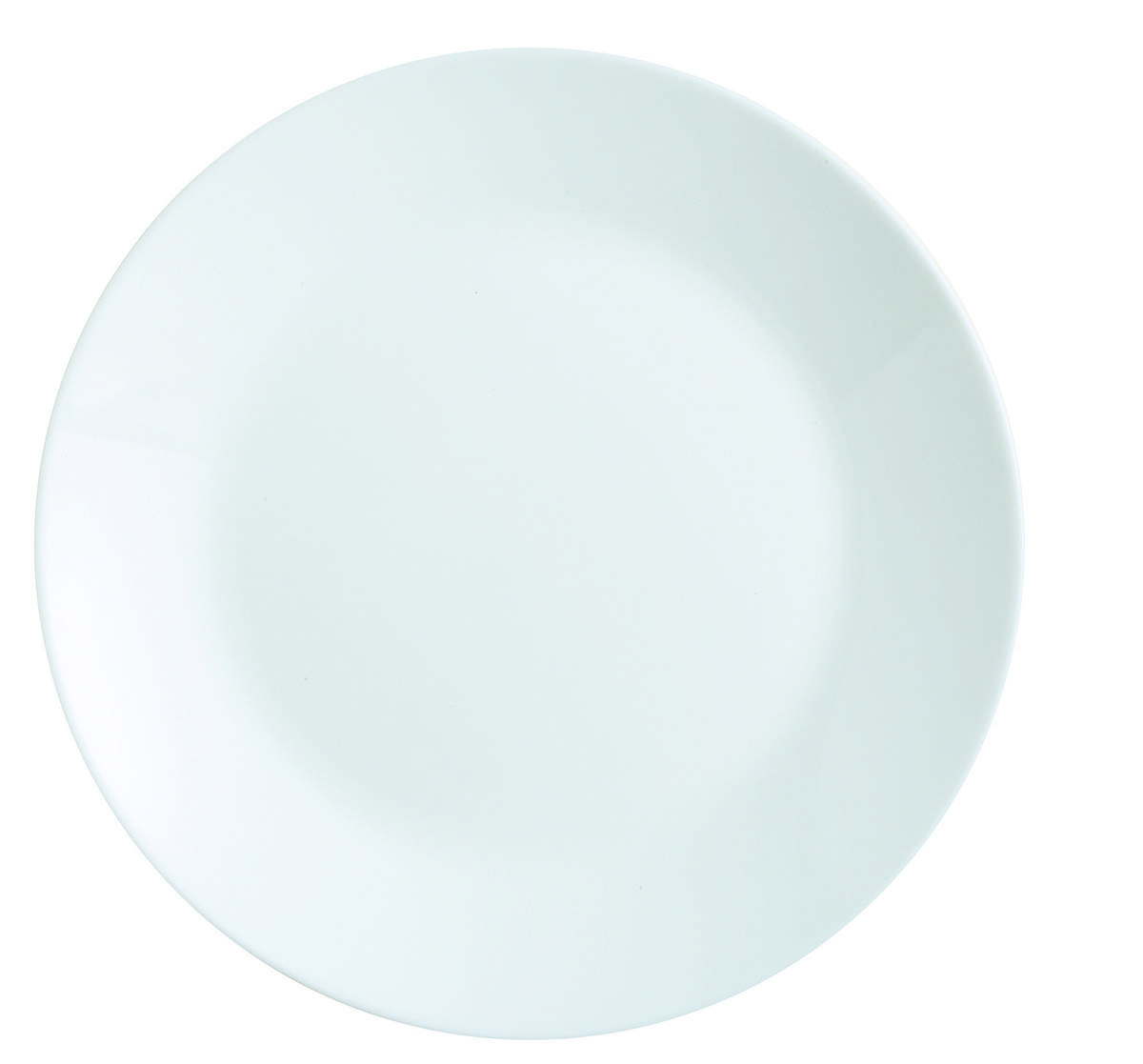 PLYTKÝ TANIER sklo 25 cm - biela, Konventionell, sklo (25cm) - Boxxx
