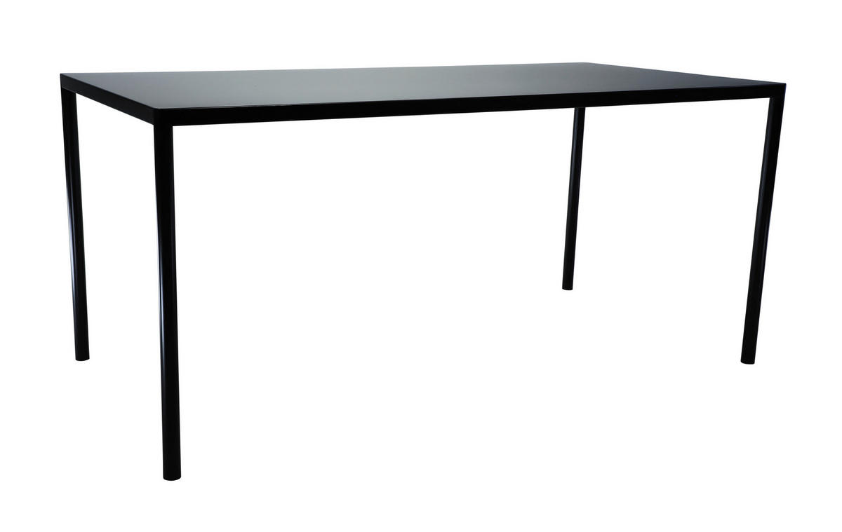 GARTENTISCH 160/80/73 cm Metall rechteckig  - Schwarz, MODERN, Metall (160/80/73cm) - Jan Kurtz