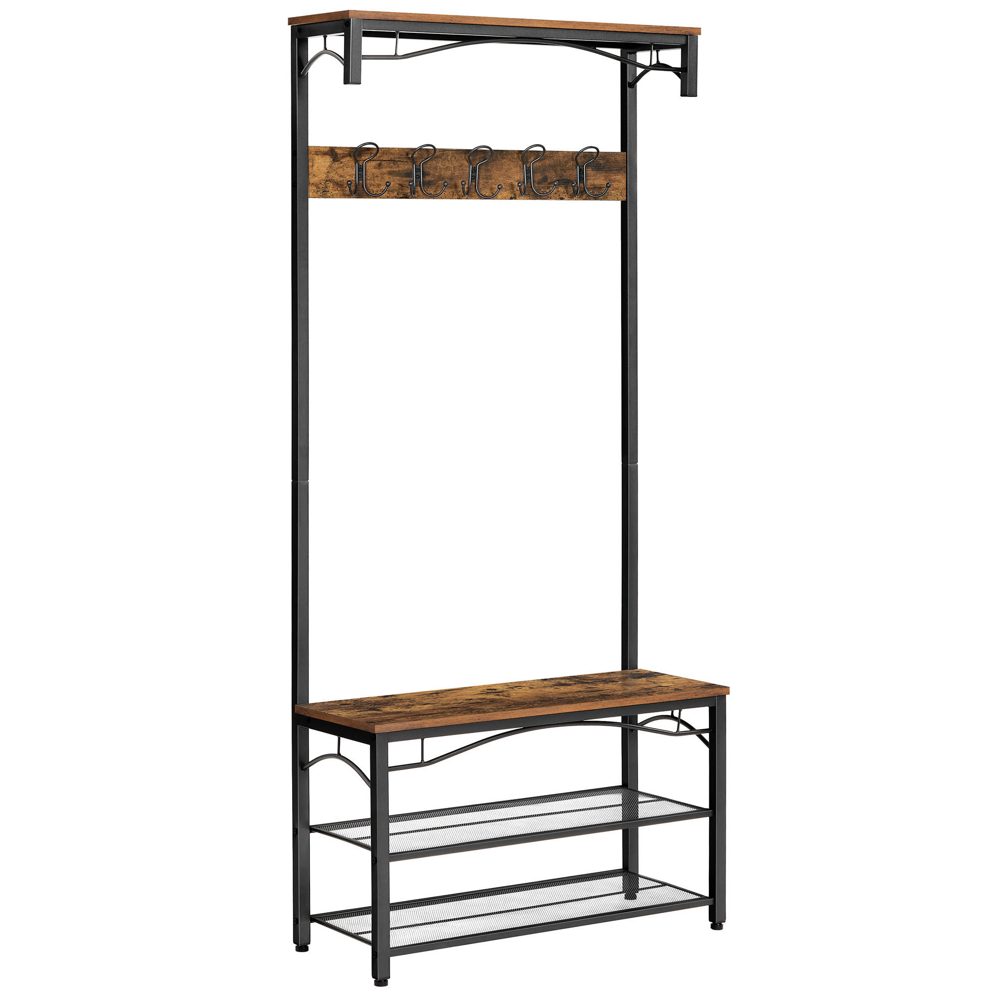 GARDEROBE  in 80/178,5/32 cm  - Schwarz/Braun, Trend, Holzwerkstoff/Metall (80/178,5/32cm) - Boxxx