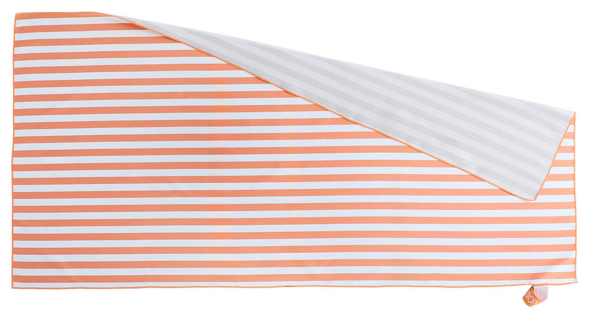 SPORTHANDTUCH SPORTS Grau, Naturfarben, Orange  - Naturfarben/Orange, Basics, Textil (90/180cm) - S. Oliver