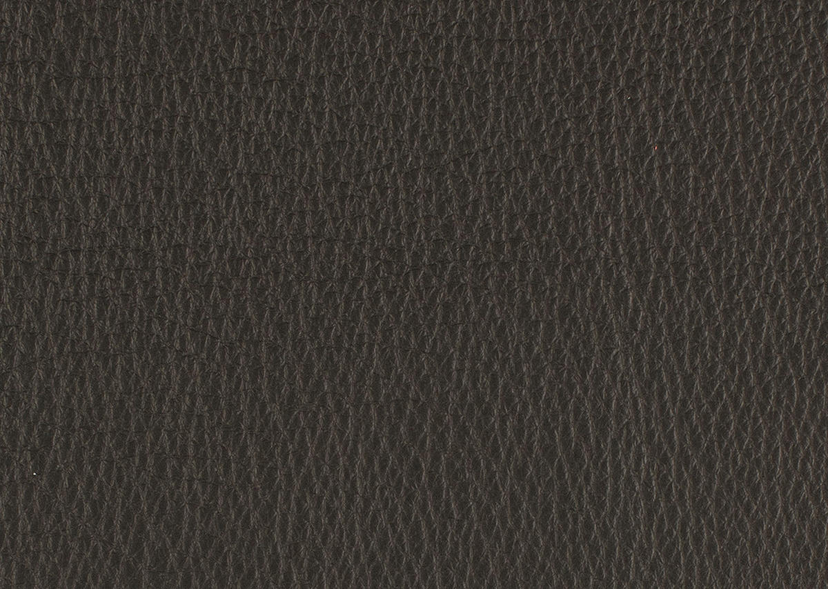 HOCKER in Leder Dunkelgrau  - Dunkelgrau/Schwarz, Design, Leder/Metall (54/41/41cm) - home24
