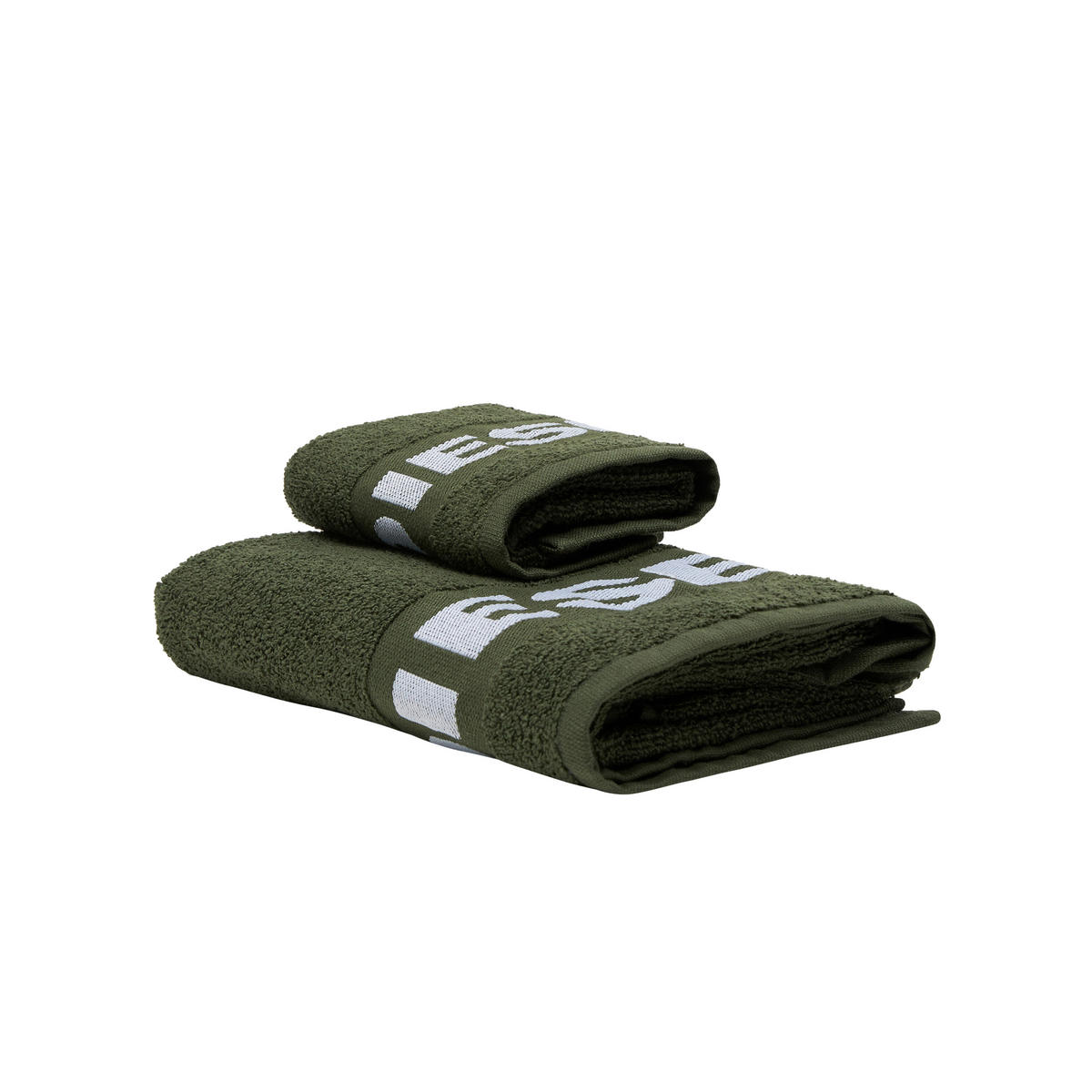 FROTTIERSET SPORT LOGO Grün 2-teilig  - Grün, Basics, Textil - Diesel