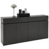 SCHUHSCHRANK Graphitfarben  - Schwarz/Graphitfarben, Design, Holzwerkstoff/Kunststoff (180/92/40cm) - Voleo