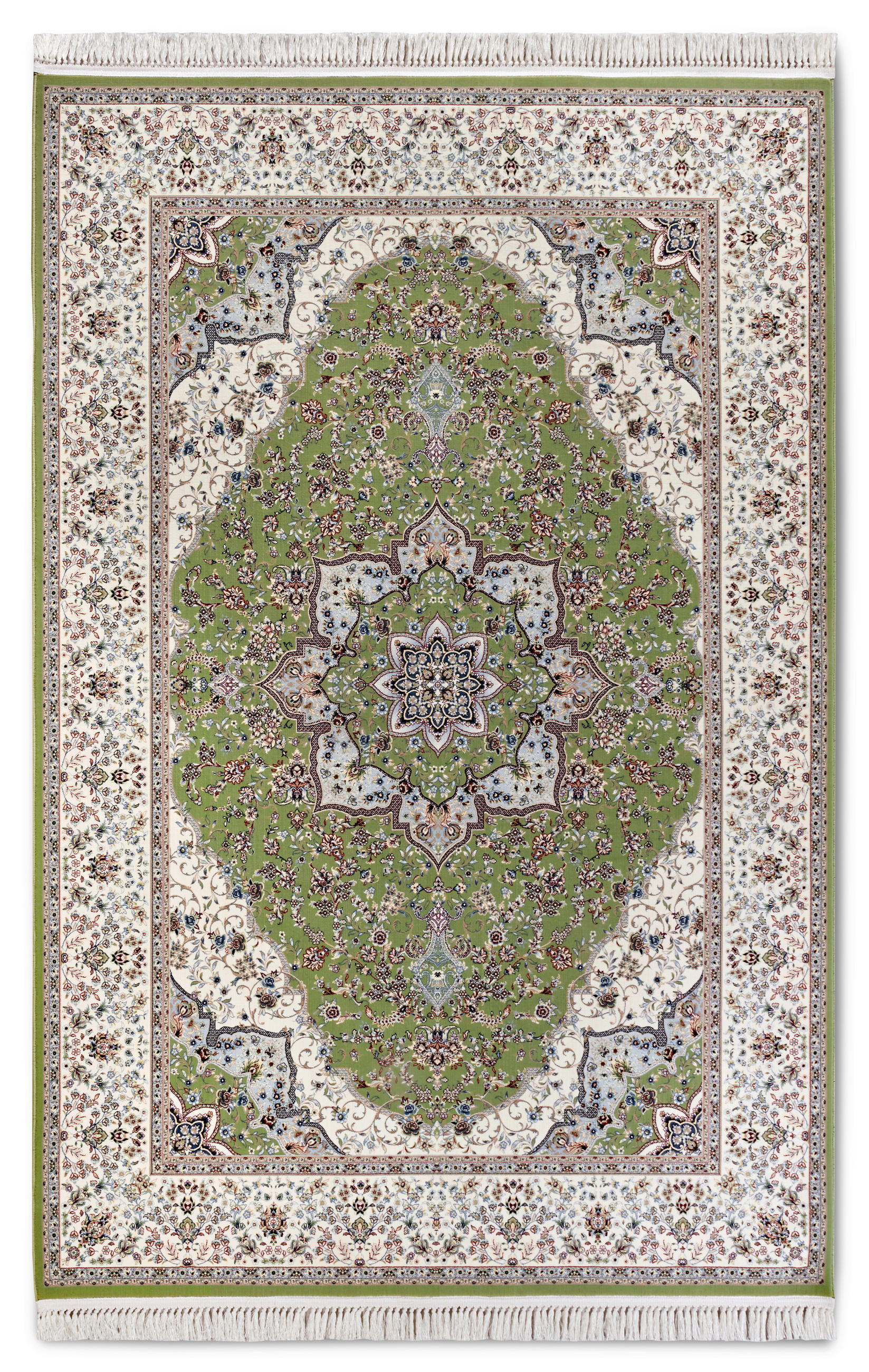 FLACHWEBETEPPICH 190/285 cm Kollektion 1870 Creme, Hellgrün  - Creme/Hellgrün, Design, Kunststoff/Textil (190/285cm) - Villeroy & Boch