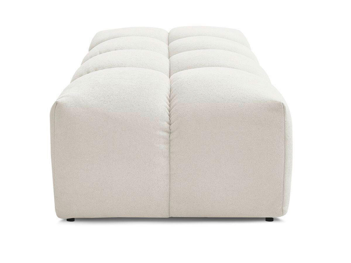 HOCKER EVEREST Struktur Beige  - Beige/Schwarz, MODERN, Kunststoff/Textil (140/70/40cm)