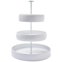 ETAGERE 3-stöckig - Weiß, Trend, Keramik/Metall (24,5/34,9cm) - Novel