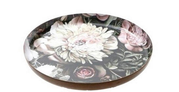 KERZENTELLER - Schwarz, Trend, Metall (20,5/2cm) - Ambia Home