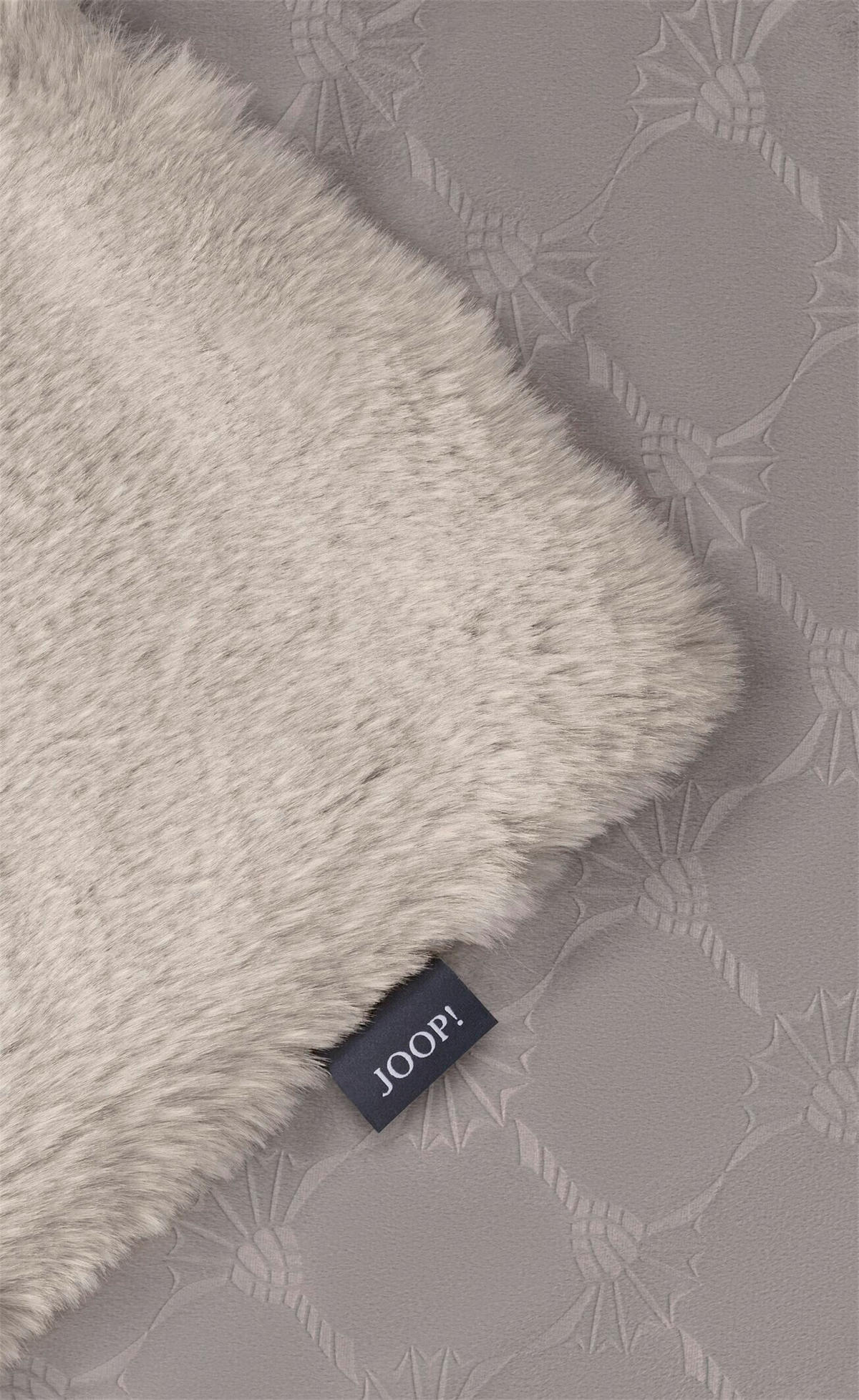 PLAID J! Embrace 130/170 cm  - Grau, Design, Textil (130/170cm) - Joop!