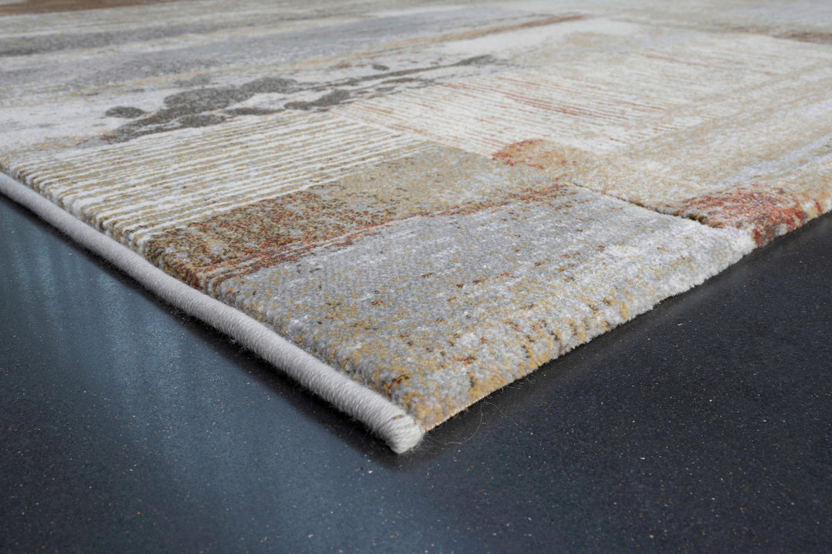 WEBTEPPICH 133/195 cm Argentum Braun, Creme, Grau  - Creme/Braun, KONVENTIONELL, Kunststoff/Textil (133/195cm) - Novel