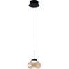 LED-PENDELLEUCHTE Arabella 14/200 cm   - Schwarz, Basics, Glas/Metall (14/200cm) - Fabas Luce
