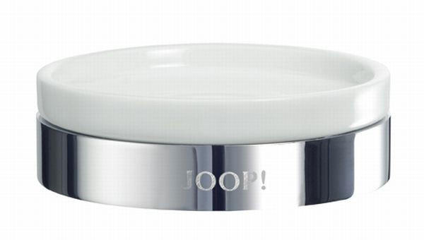 Joop! Seifenschale Weiß, Chrom 3.5 cm