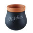 PFLANZTOPF - Terra cotta/Schwarz, KONVENTIONELL, Glas/Keramik (9,80/10,20/9,80cm) - Leonardo PFLANZTOPF - Terra cotta/Schwarz, KONVENTIONELL, Glas/Keramik (9,80/10,20/9,80cm) - Leonardo