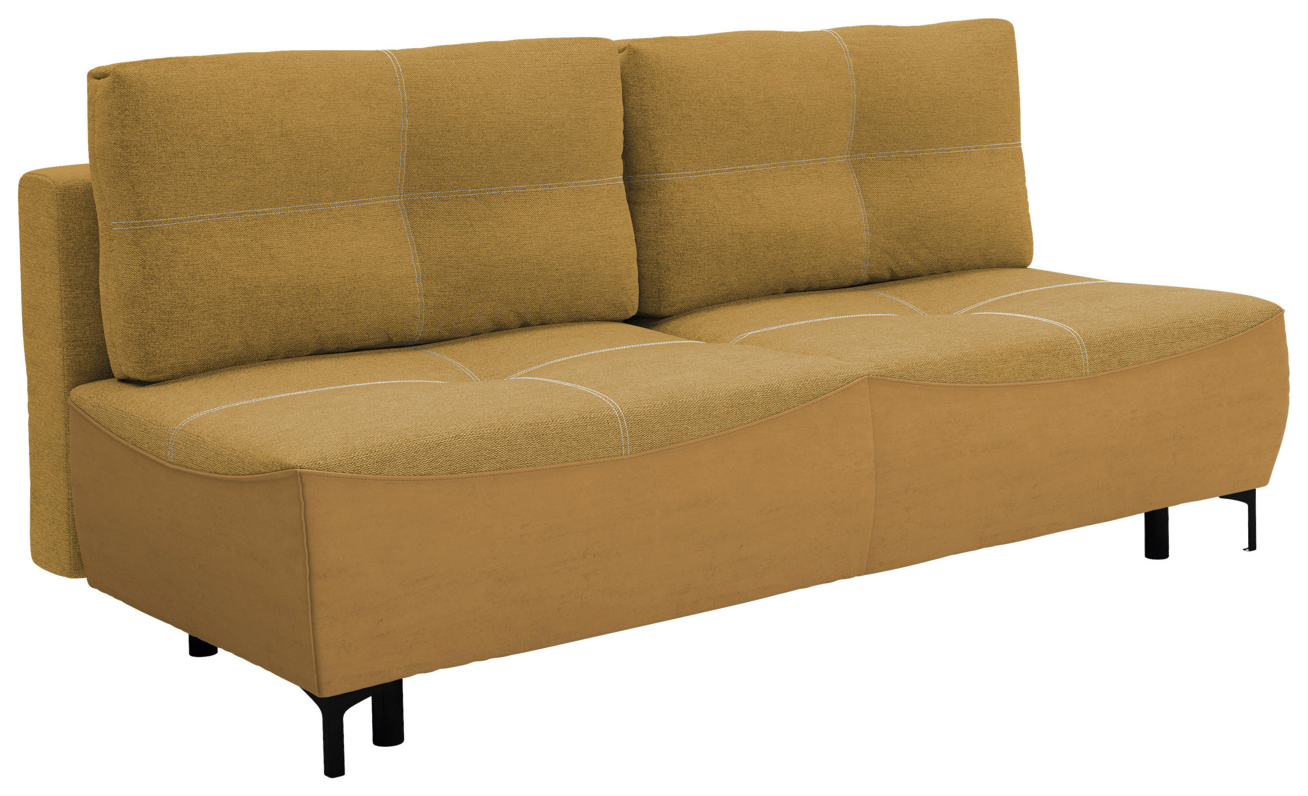 Thumbnail - Mid.you Schlafsofa, Gelb, Textil, 2-Sitzer, Füllung: Faserbällchen, Schaumstoffflocken, 197x94x96 cm, Made in EU, Oeko-T...