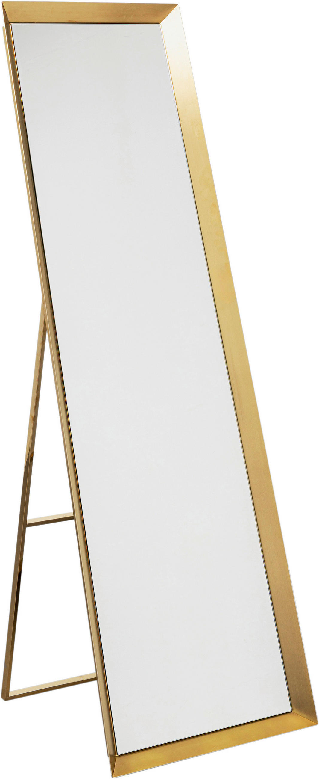 STANDSPIEGEL 53/160/6,5 cm  - Goldfarben, Design, Glas/Metall (53/160/6,5cm) - Kare-Design