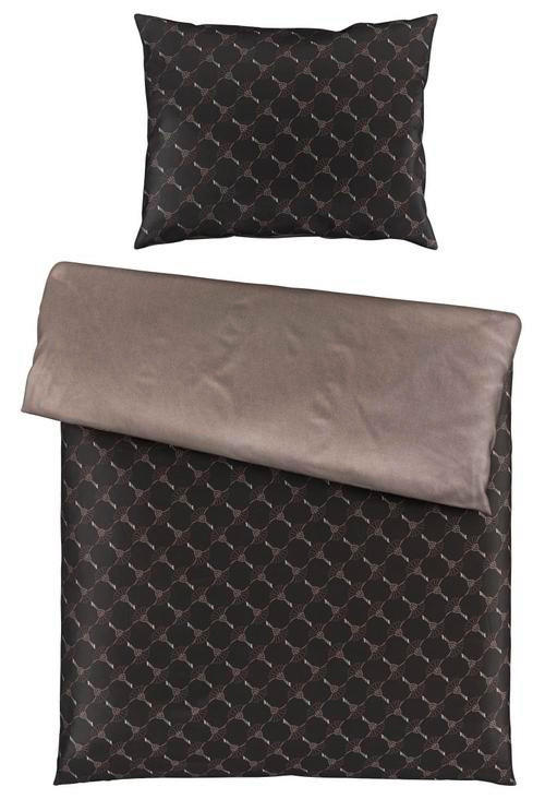 WENDEBETTWÄSCHE Cornflower Double Makosatin 140/200 cm  - Schwarz/Braun, Design, Naturmaterialien/Textil (140/200cm) - Joop!