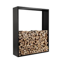 KAMINHOLZREGAL - Anthrazit, Basics, Metall (122.5/150/35cm) - Nouvel