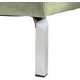 ECKSOFA  in Flachgewebe Olivgrün  224/282 cm  - Chromfarben/Olivgrün, KONVENTIONELL, Textil/Metall (224/282cm) - Hom`in