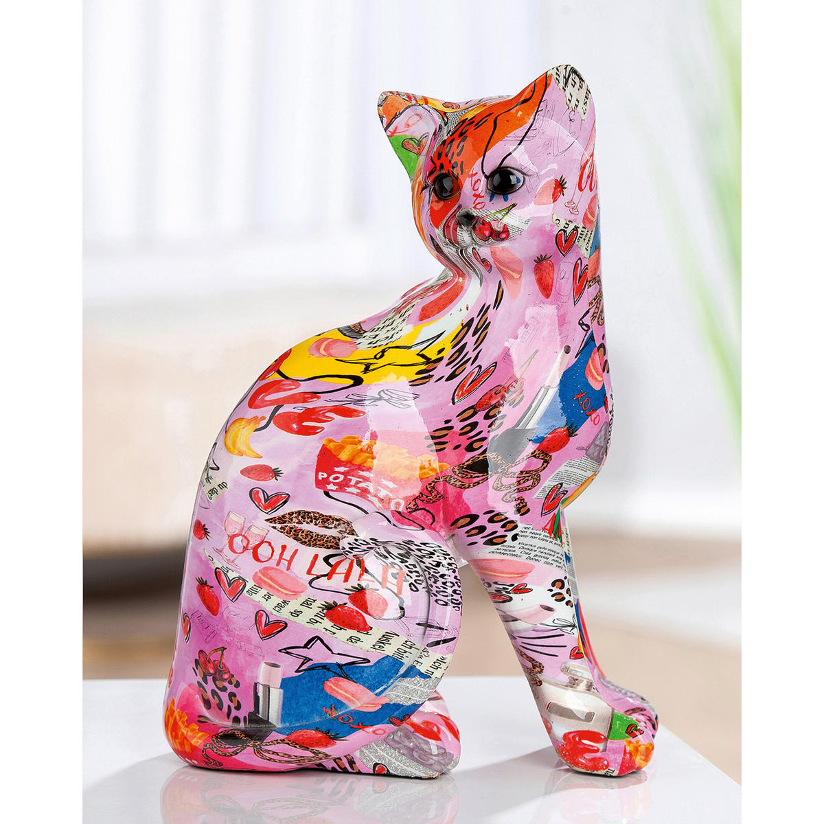 DEKOKATZE - Multicolor, Basics, Kunststoff (21/29/16cm)