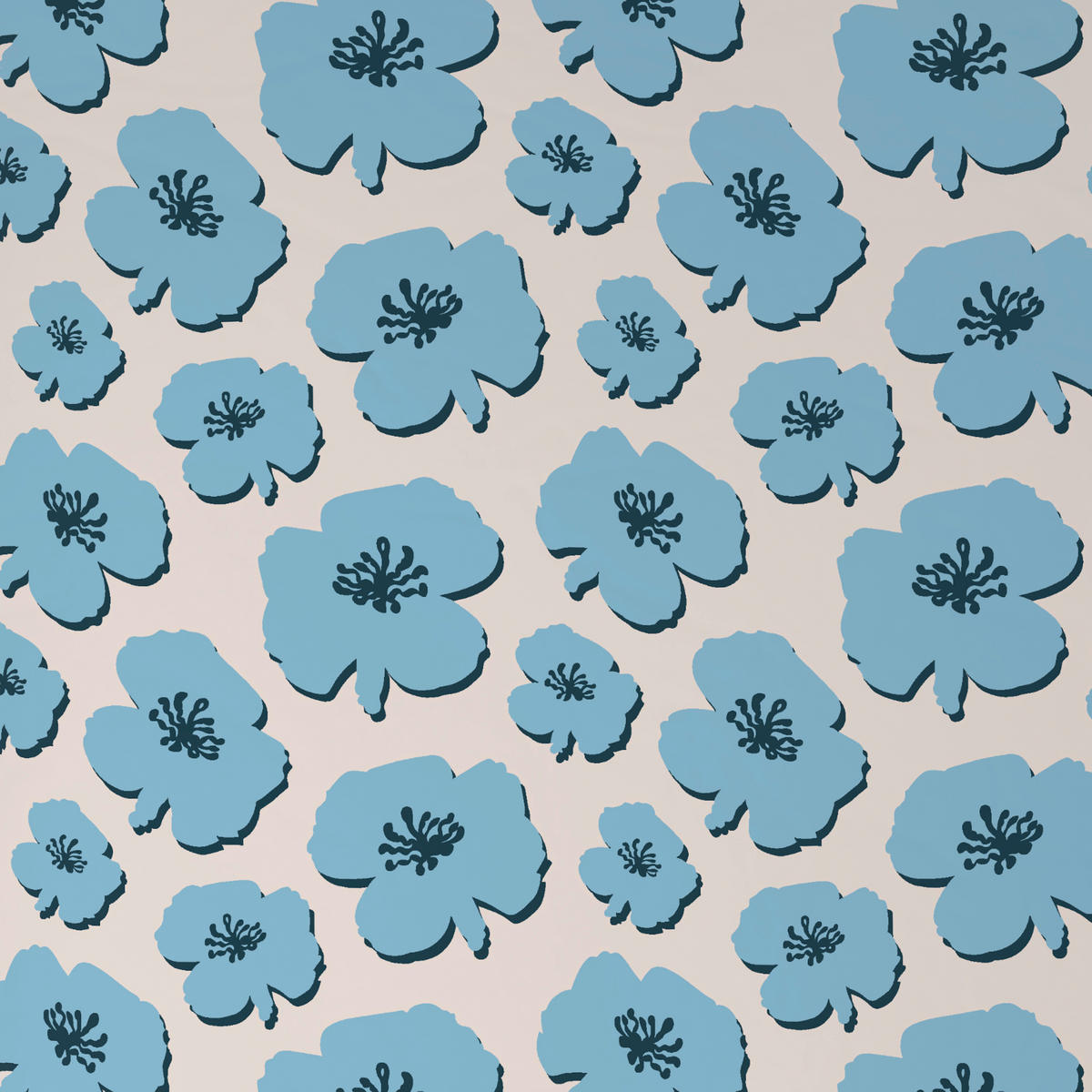 BETTWÄSCHE Satin 140/200 cm  - Blau/Multicolor, KONVENTIONELL, Textil (140/200cm) - Esposa