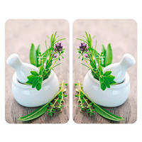 HERDABDECKPLATTE  - Design, Glas/Kunststoff (30/1,8-4,5/52cm) - Wenko