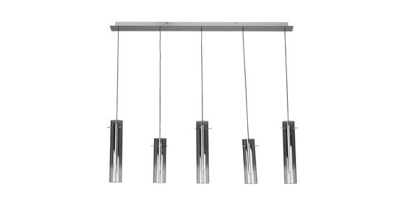 LED-HÄNGELEUCHTE 92/8,5/150 cm  - Schwarz, Design, Glas/Metall (92/8,5/150cm) - Ambiente