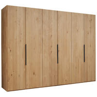 DREHTÜRENSCHRANK  in Wildeiche  - Wildeiche/Schwarz, Design, Holz/Metall (302/223/62cm) - Valnatura