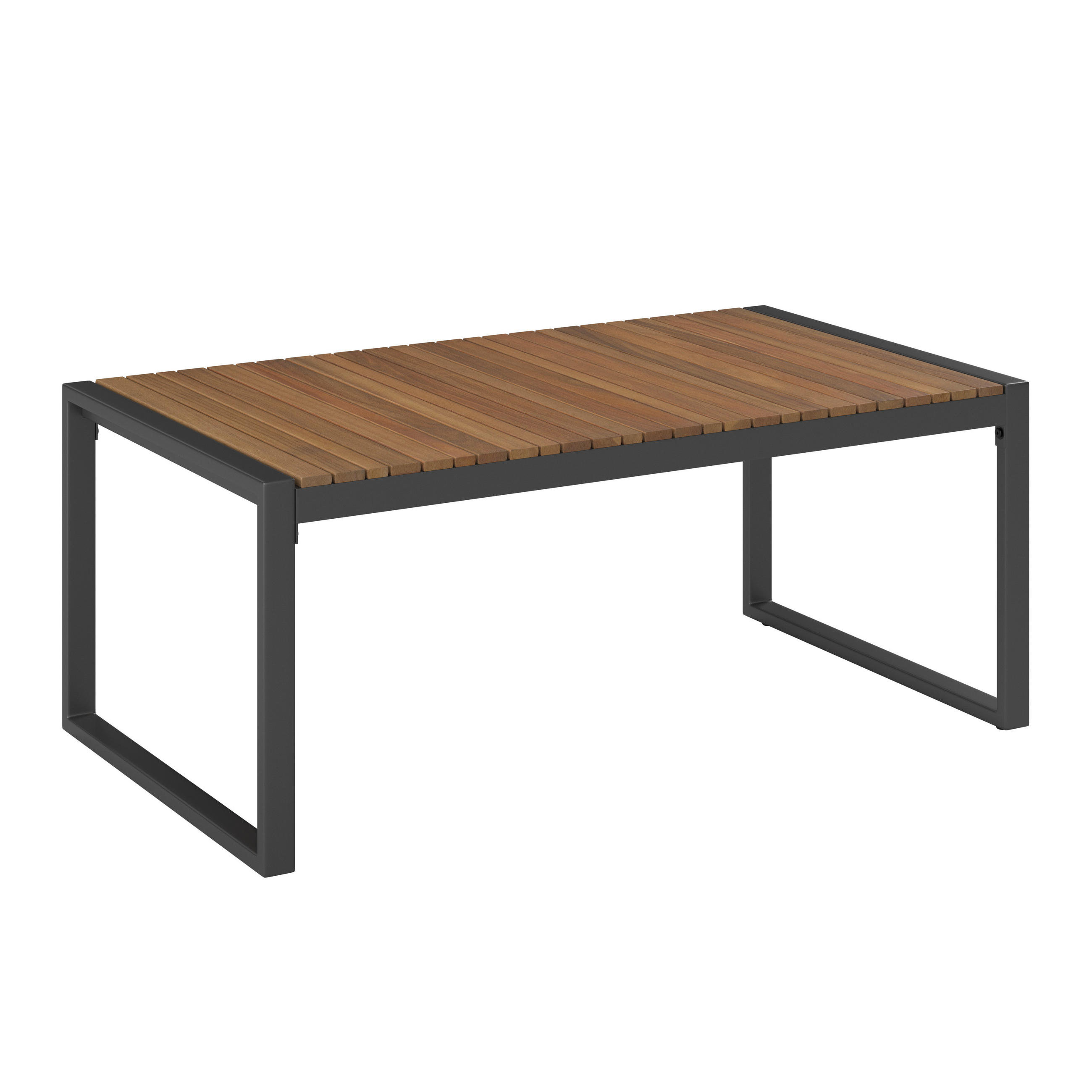 TABLE LOUNGE  - Grau, Modern, Holz/Metall (110/45/62cm) - Ambia Garden