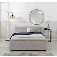 POLSTERBETT 140/200 cm, inkl. Lattenrost, Bettkasten,  in Hellgrau  - Hellgrau, MODERN, Holz/Kunststoff (140/200cm) - MID.YOU