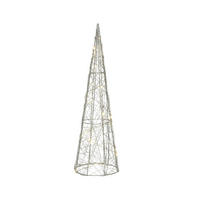 OKRASNA LED-SVETILKA   //// - srebrne barve, Basics, kovina (12,00/12,00/40,00cm)