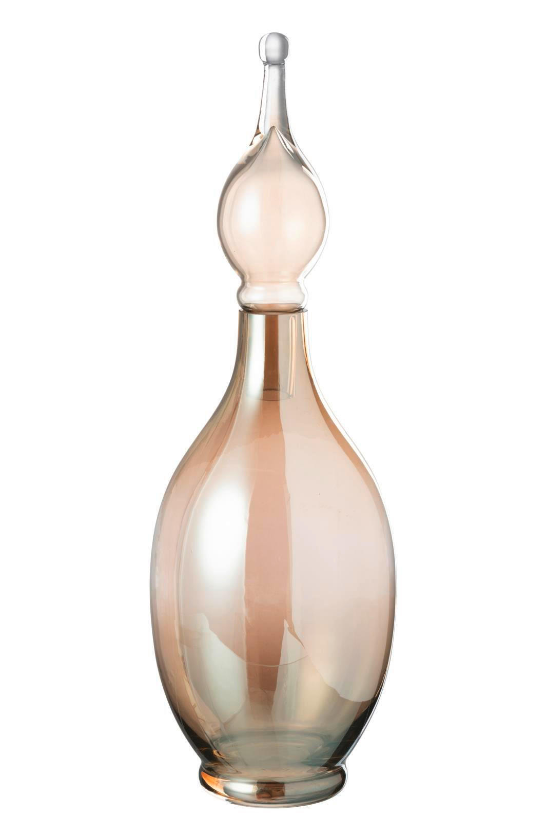 DEKOVASE  - Beige, Basics, Glas (17/17/53cm) - Ambia Home