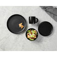 KOMBISERVICE Schwarz Salerno 16-teilig 4 Personen  - Schwarz, Trend, Keramik - Novel